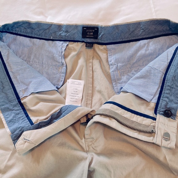 J Crew Club Chino/Khakis Flat Front Shorts Size 33 - Picture 7 of 10